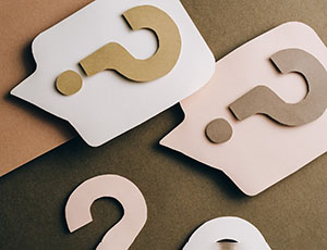 Paper question marks