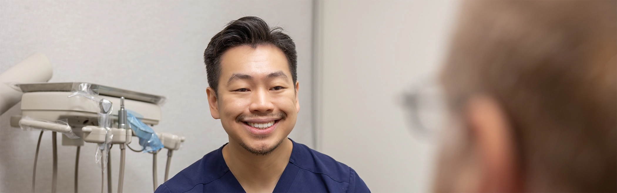 Medicaid and CHIP dentist in Richardson smiling at a patient