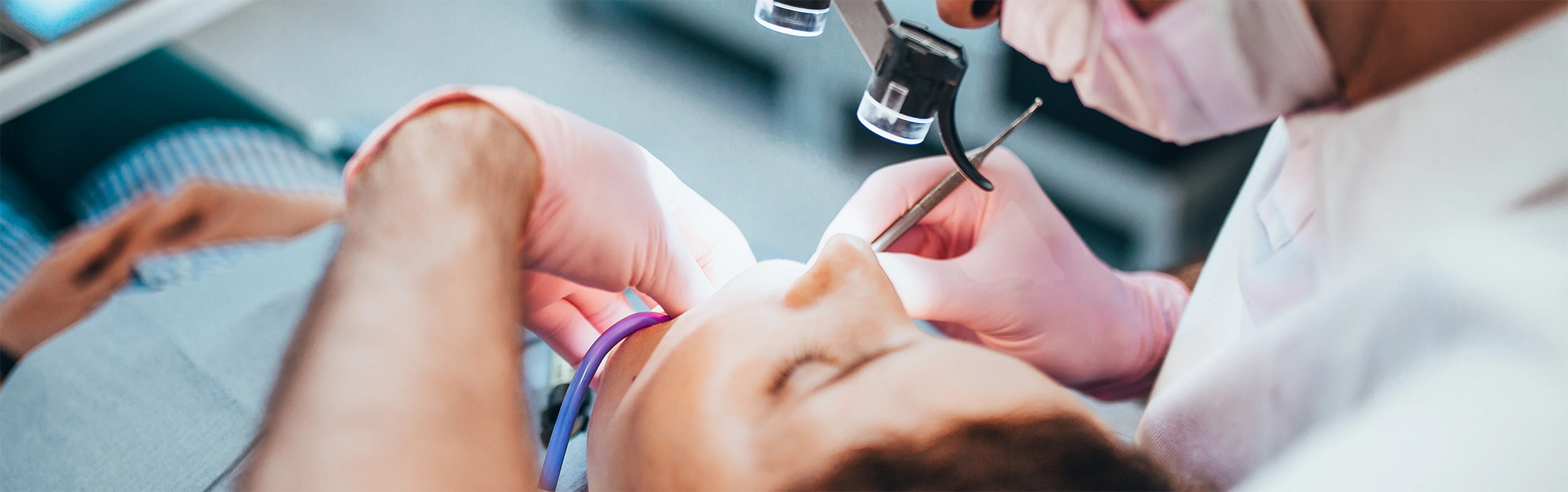 Dental patient getting root canal treatment in Richardson