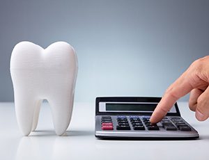 patient calculating cost of veneers in Richardson