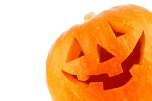 Jack-o-lantern pumpkin.